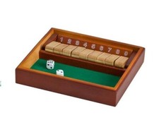 Wooden Shut The Box Game Set 9 Number with Dice