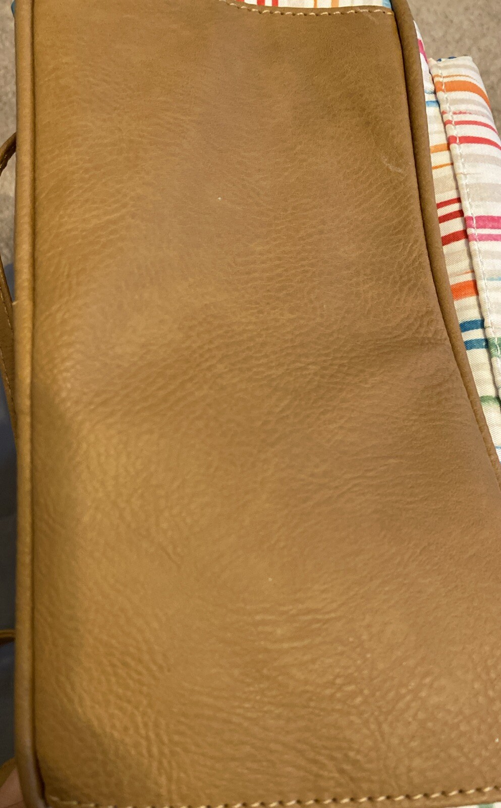 MultiSac Adjustable Mini Backpack Striped Tan Acc… - image 15