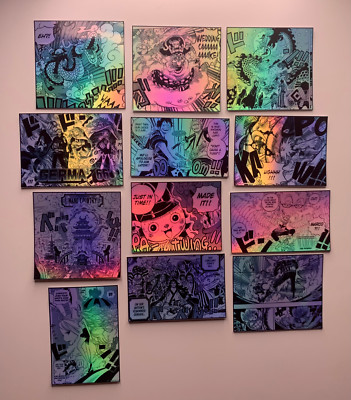 Manga Panel One Piece Sticker Bundle D - Anime Loptop Stickers