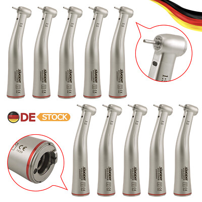 SANDENT Dental Winkelstück 1:5 Red Angle Wasser mit Licht ROT Handstück Fit KaV