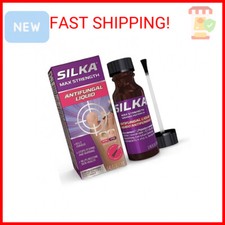 SILKA Max Strength Antifungal Liquid for Toenail Health, With Brush Applicator,