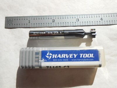 NEW HTC USA 3/8'' CUT DIA. X 5/32'' CUT WIDTH 8 FLUTE SOLID CARBIDE KEYSEAT CUTTER