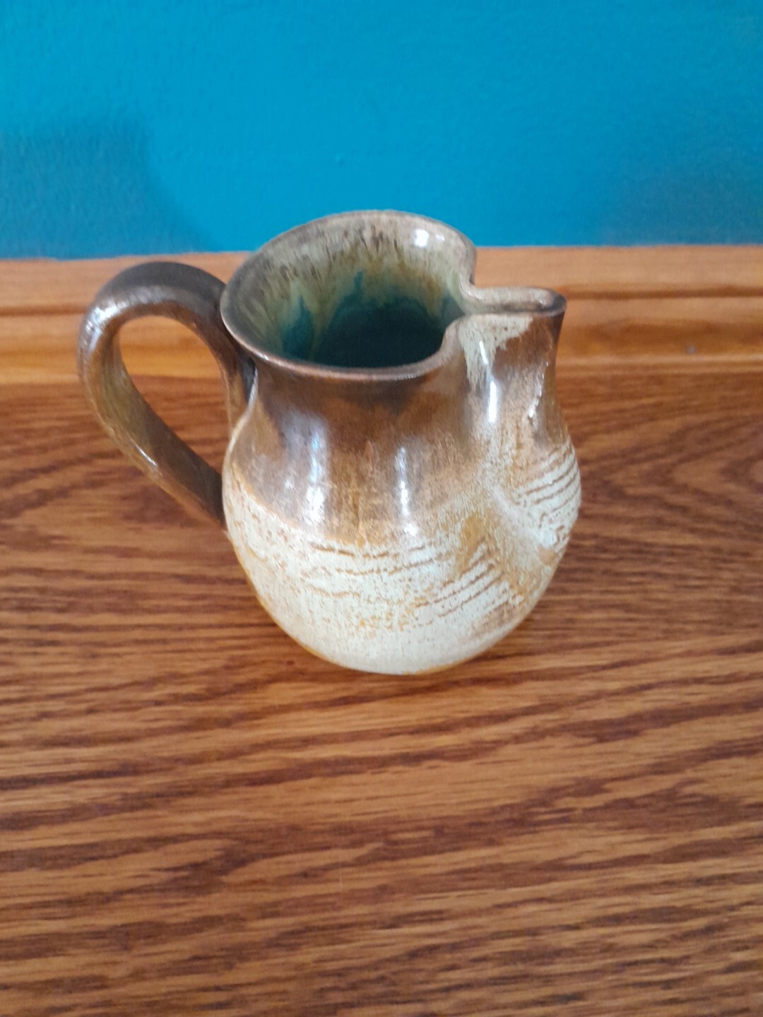 Merritt Island Pottery, Hard To Find! Vintage Small Pitcher Browns