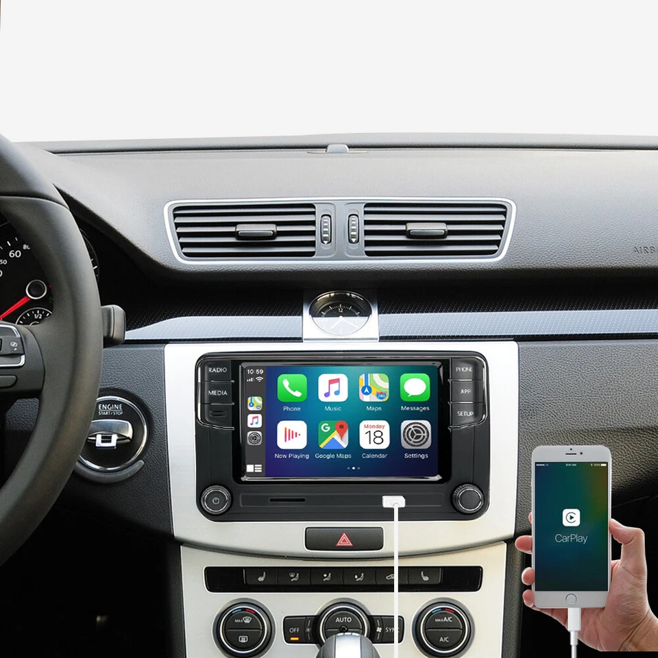 Carplay Autoradio Stereo Bluetooth DS RCD360 für PQ VW Golf Passat CC After 2010 - Bild 3 von 4