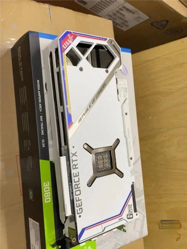ASUS ROG Strix GeForce RTX 3080-O10G-GUNDAM White GDDR6X Graphics Card - image 3 of 4