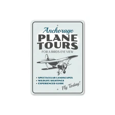Plane Tours Plane Ride Sign, Pilot Sign, Aviation Sign, Hangar Aluminum Sign