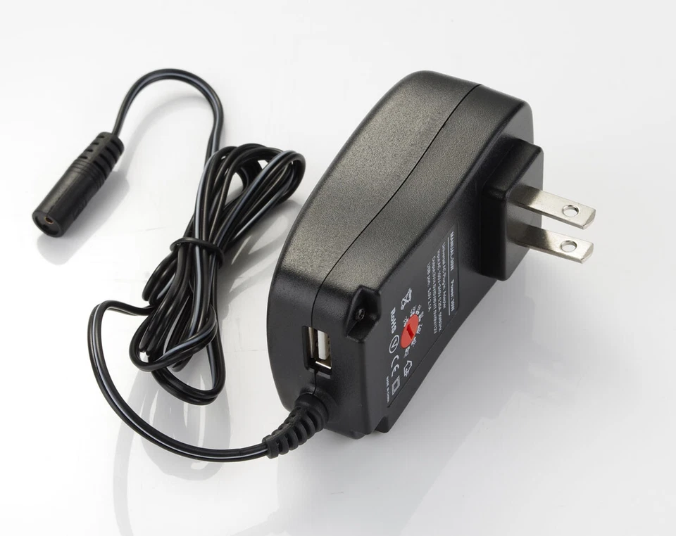 30W AC/DC Power Supply Adapter 3V 6V 9V 12V Adjustable Transformer For LED Lamp - Image 2 of 4