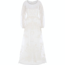 ALBERTA FERRETTI Limited Edition Silk Maxi Dress - Ivory - UK 10/IT 42  - £8350