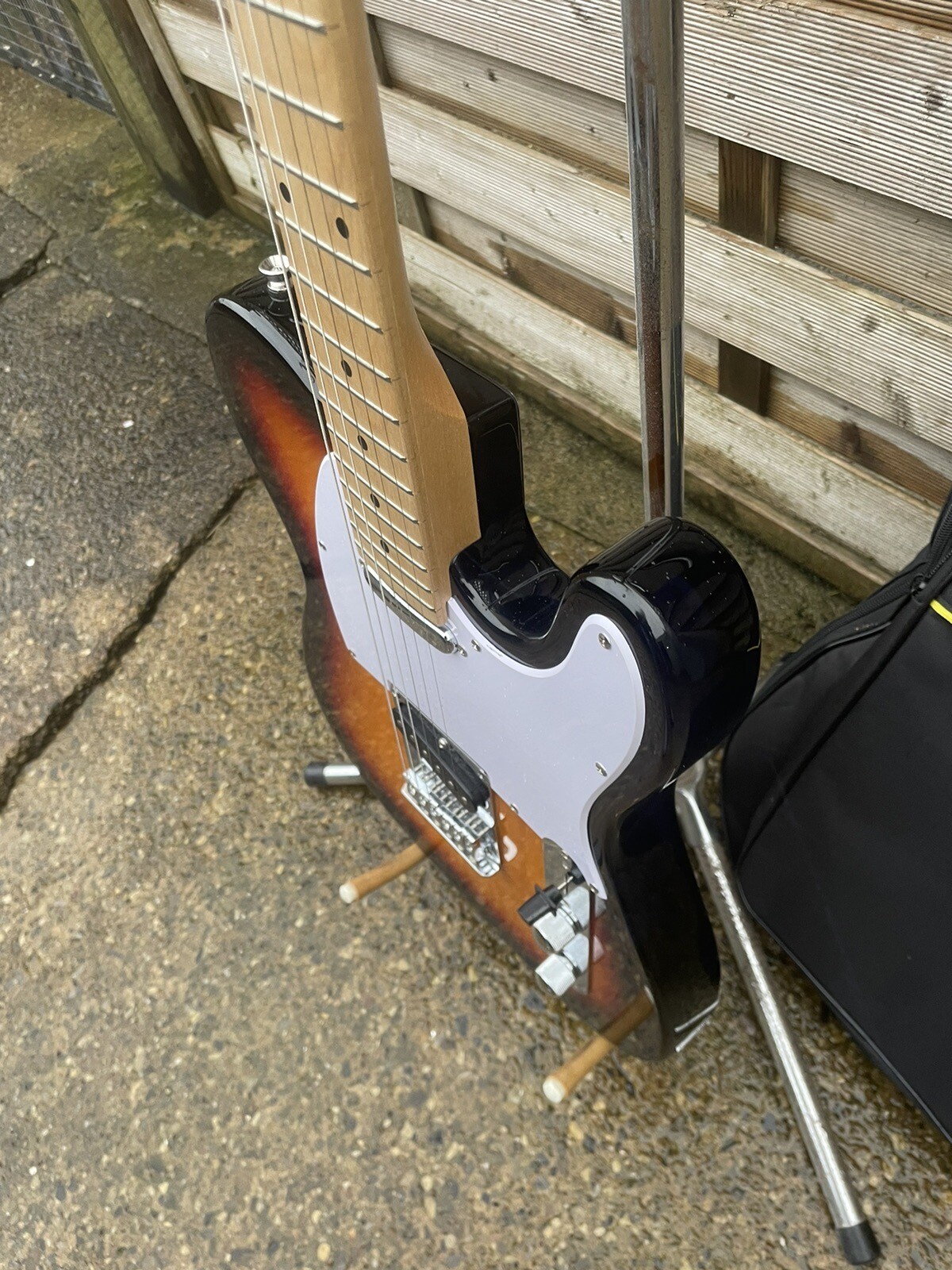 TELECASTER STYLE ANTIQUITY ELECTRIC GUITAR**CASE**STRAP**LITTLE USED