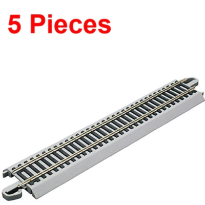 #ad NEW Bachmann 9quot; Staight Nickel Silver E Z Train Track 5 Pieces HO Scale BAC445 $19.94