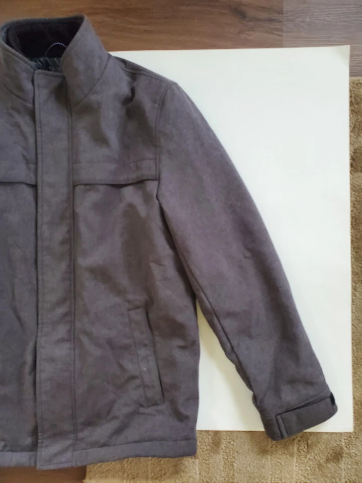 Dockers Double Zipper Layer Men’s Coat Grey Size Small - Image 2 of 4