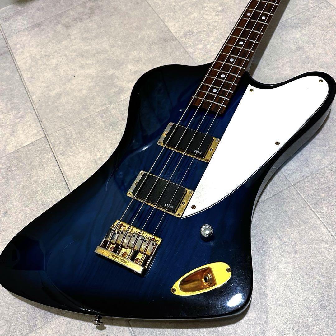 BURNY by Fernandes ZB-85 Thunderbird EMG PU Electric Bass Guitar 