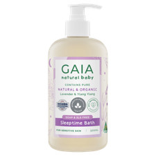 Gaia Natural Baby Sleeptime Bath Wash 500mL Lavender and Ylang Ylang Sleep Time