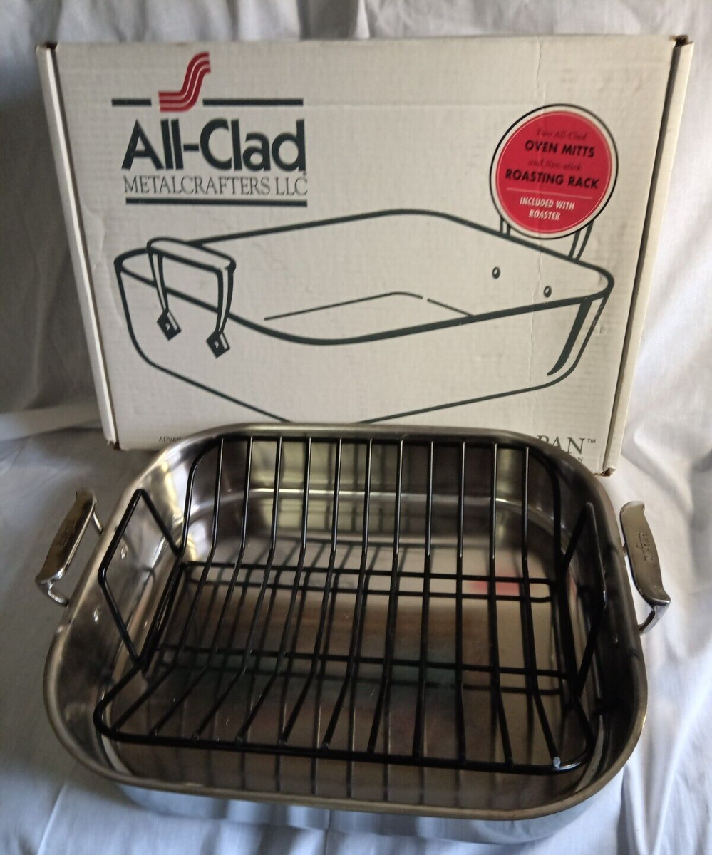 Nonstick Roaster All Clad Large Roasting Pan Nonstick Clad