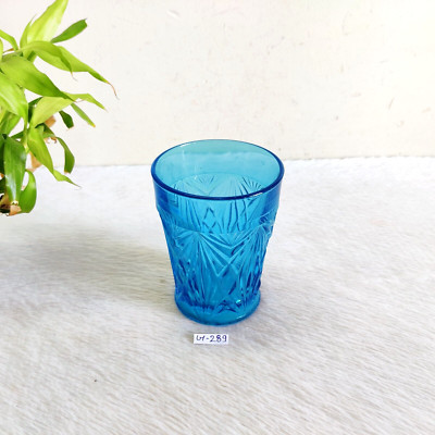 1920s Klassisch Schöne Aqua Blau Glas Bauchige Dekorative Barzubehör Props GT212