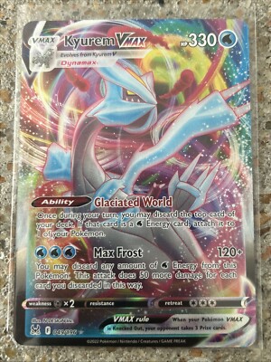Carte Pokémon Kyurem Vmax – 49/196 – Lost Origin – Ultra Rare – Carte Unique