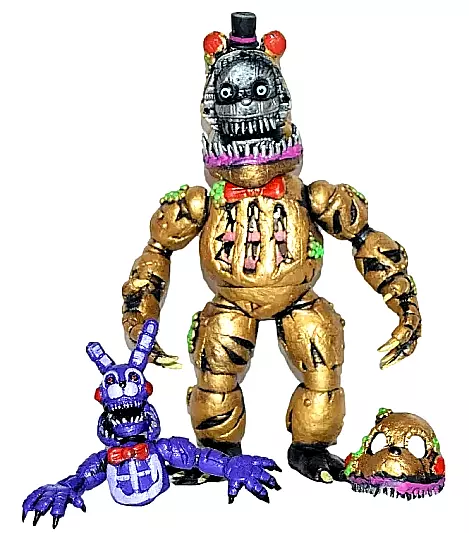 FNAF JUMBO ANIMATRONIC TWISTED FREDDY FAZBEAR figure 9 Five