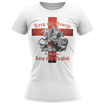 Keep St George In My Heart T-Shirt Grafikdruck George's Day Geschenk für sie En...