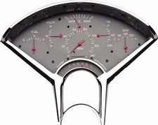 1955 1956 Chevy Bel Era Direct Fit Classic Instruments Gauges Gray Be01g