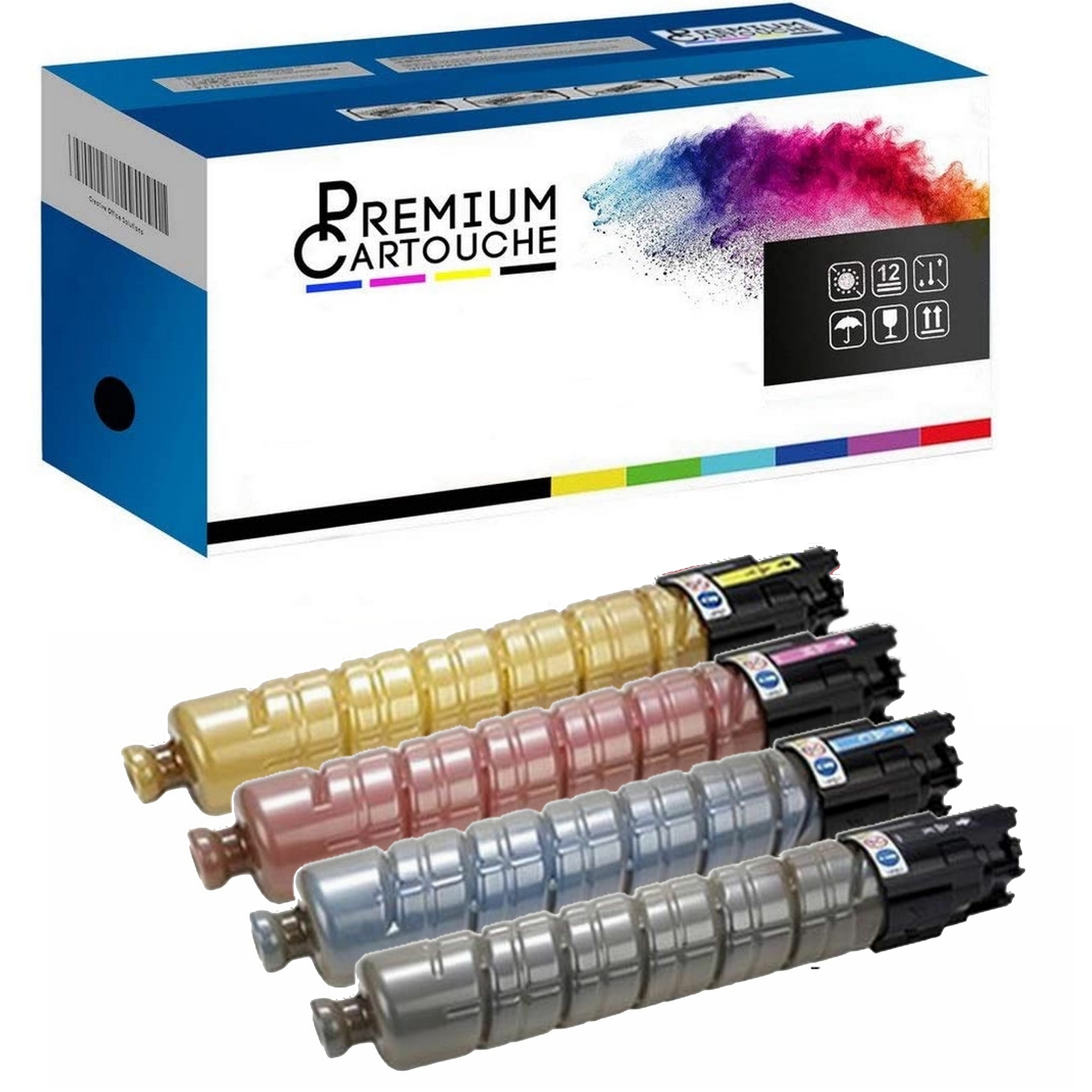Toner 820116 Noir 820119 820118 820117 Couleurs Compatible avec Imprimante Laser Haute Capacité