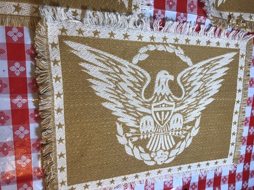 American Eagle Federal Stoff Tischsets 6er Set goldene Farbe - Bild 5 von 9