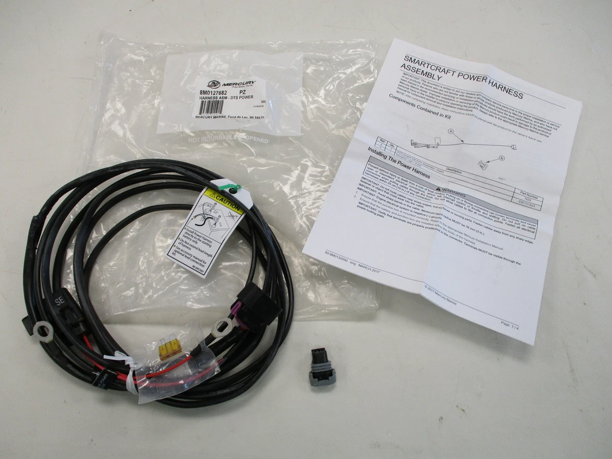 MERCURY SMARTCRAFT DTS BOX CLEAN POWER WIRE HARNESS ASSEMBLY 