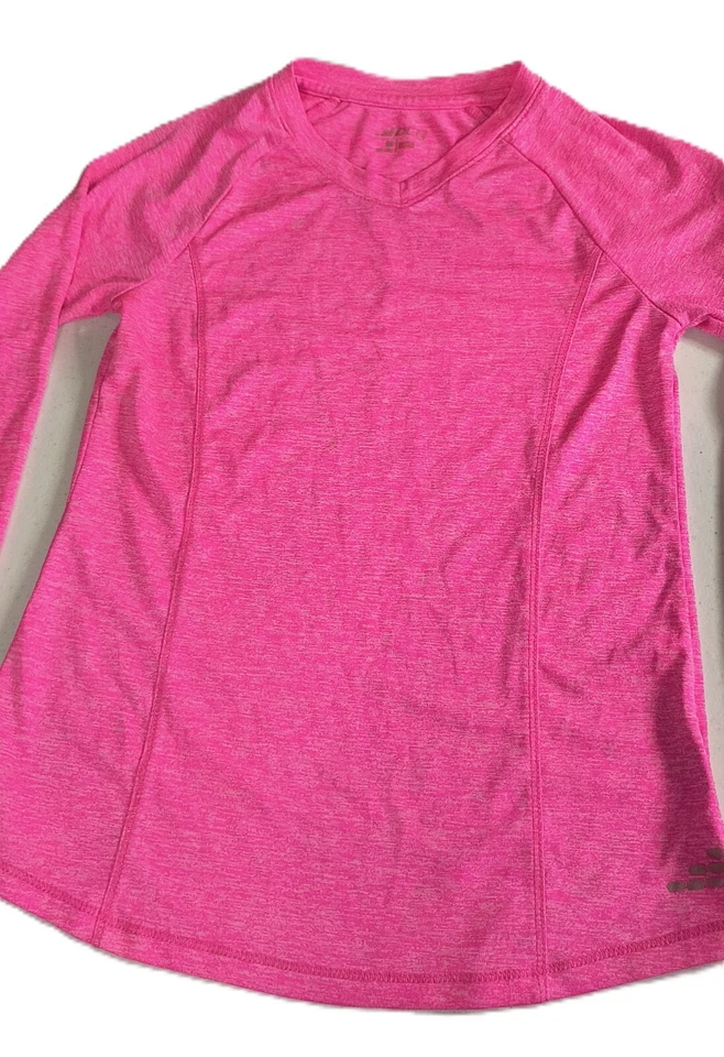 BCG Girls Long Sleeve Athletic Top Pullover Sportwear Pink Size M(8-10) G001 - Image 4 of 4