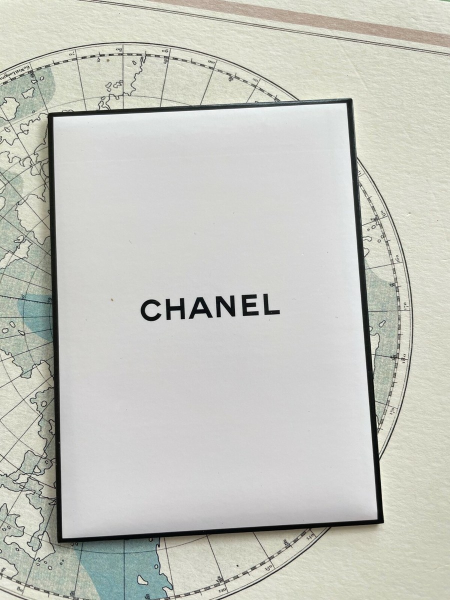 Brand New Authentic CHANEL Bookmark Camellia Metal Gold Bookplate