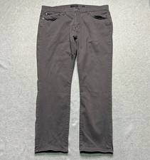 Lucky Brand 121 Slim Straight Charcoal Gray Stretch Chino Twill