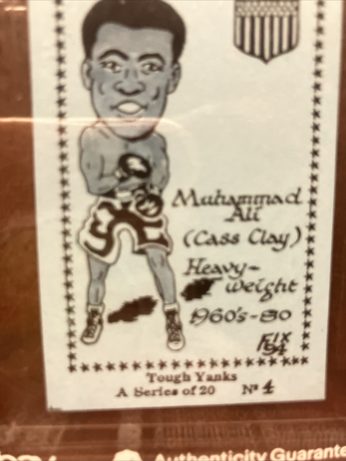 1984 Victory Blend Tough Yanks Muhammad Ali PSA 10 GEM MT POP 1 NONE HIGHER view 4