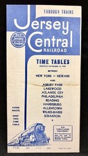 Jersey Central RR Time Tables- NY, Newark, Asbury Park, Lakewood (Nov 15, 1941)