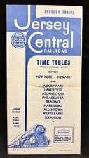 Jersey Central RR Time Tables- NY, Newark, Asbury Park, Lakewood (Nov 15, 1941)