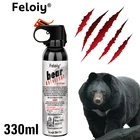 Feloiy 11 oz. Bear Repellent Survival Spray Deterrent 30ft with Spray Bag