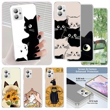Phone Cover For Motorola Moto G86 G06 E15 G35 G56 Shockproof Cute Cat Print Case