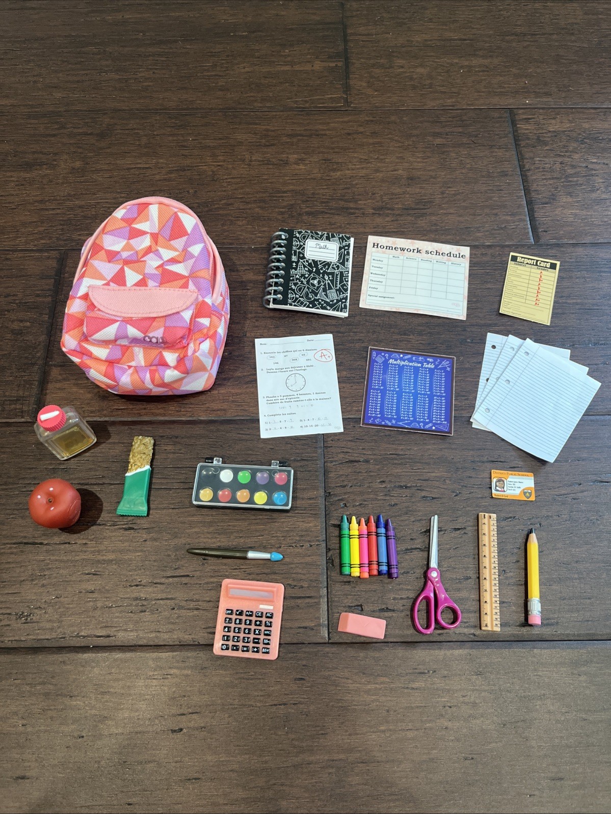 Our Generation Off To School Backpack School Set 18” Doll Fits American Girl