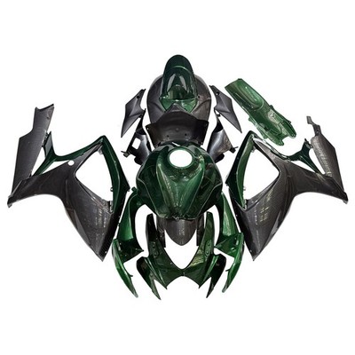 Amotopart Fairing Kit For Suzuki GSXR 600/750 2006-2007 Dark Green Carbon Fiber