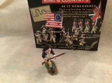 KING  COUNTRY AR064 American Revolution American Charging With Rifle.  NIB