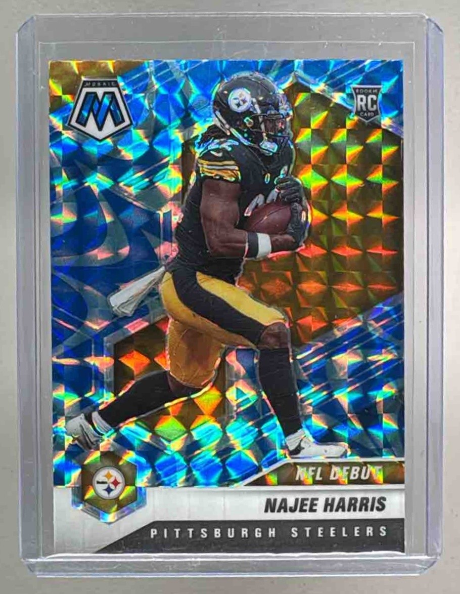 Najee Harris 2021 Panini Mosaic #252 Prizm Genesis Rookie RC