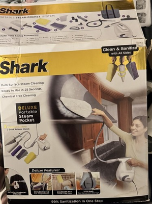 #ad #ad Shark DELUXE Portable Steam Pocket W Accessories Clean amp; Sanitize Tested $49.98