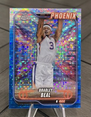 2024-25 Topps Chrome Bradley Beal Blue Sonar Refractor /125 SP Suns