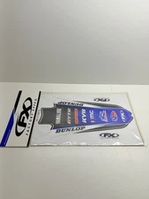 Factory Effex Rear Fender Graphics 2014-Style Black/Blue #17-32216 fits Yamaha