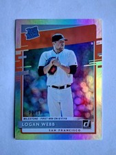 2020 PANINI DONRUSS SILVER HOLO LOGAN WEBB RC! 1/19! 1/1! FIRST ONE!