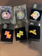 LOT OF ( 6) DIFFERENT DISNEY PINS, NEW ON CARD