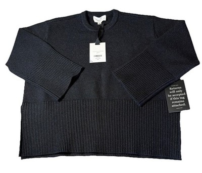 Tuckernuck Pomander Place Women's Black Arlo Turtleneck Ribbed Sweater Medium 