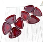 8 Ruby Red Glass Vintage Anchor Hocking Manhattan Relish Tray Inserts MCM