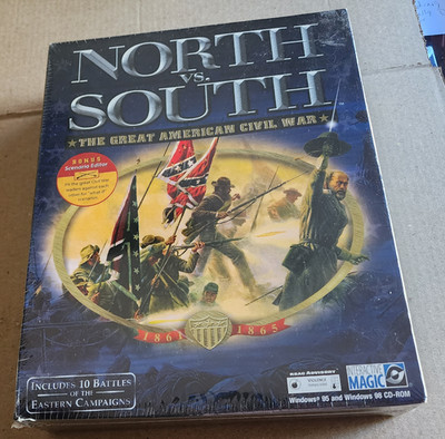 North vs South (1999) PC NEW Factory Sealed US Retail Big Box Edition As Shown