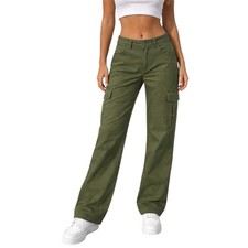 NWT Urban Outfitters BDG Khaki Military Green Cargo Straight Leg Pants