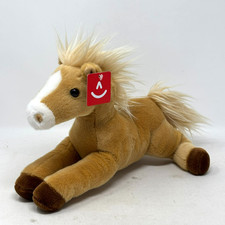 AURORA Palamino Horse 12" Plush NWT 2022 Tan White Stuffed Animal