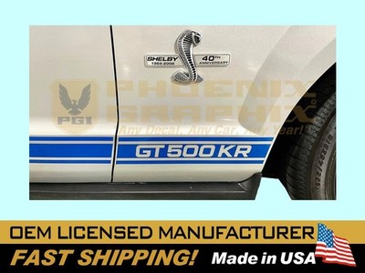 Gt500 Rocker Decals 2008 2009 Mustang Shelby GT500KR Rocker Stripes Decal Kit Licensed ...