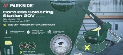 PARKSIDE Akku Lötstation PLSA 20 Li C3 Lötkolben ohne Akku X 20 V Feinlötkolben